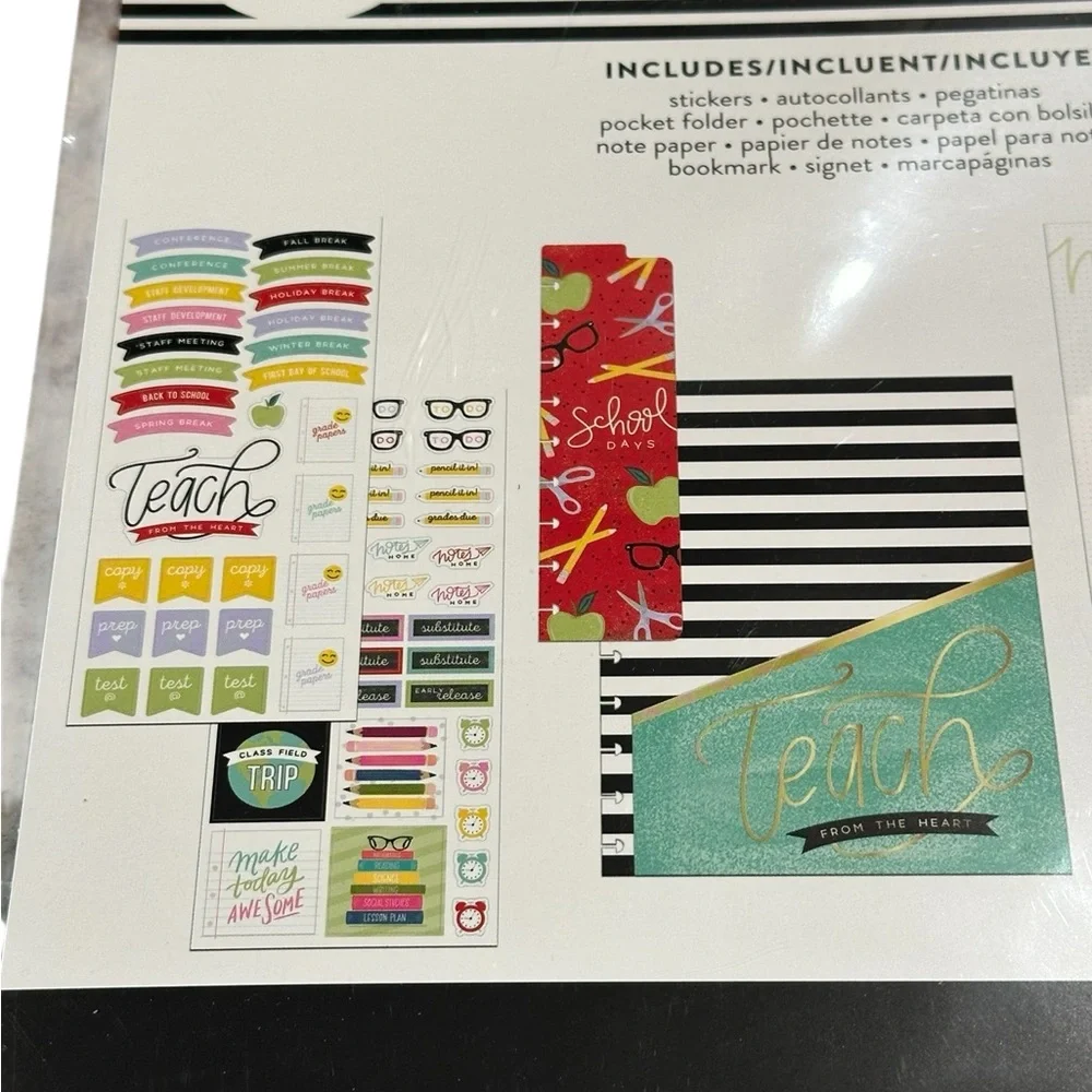 The Happy Planner Big Sized Teacher Addition Planner Accessories Pack
